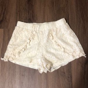 Blu Pepper Lace Shorts Small